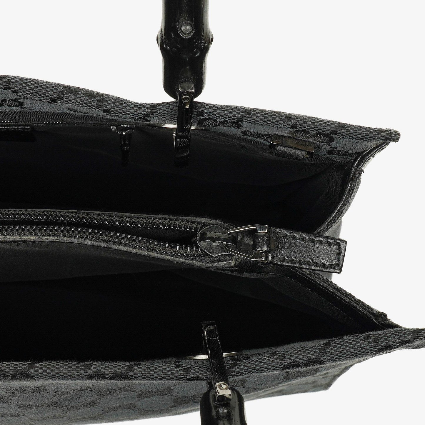 Gucci Tote Tasche aus GG Canvas mit Bambus-Top-Handle