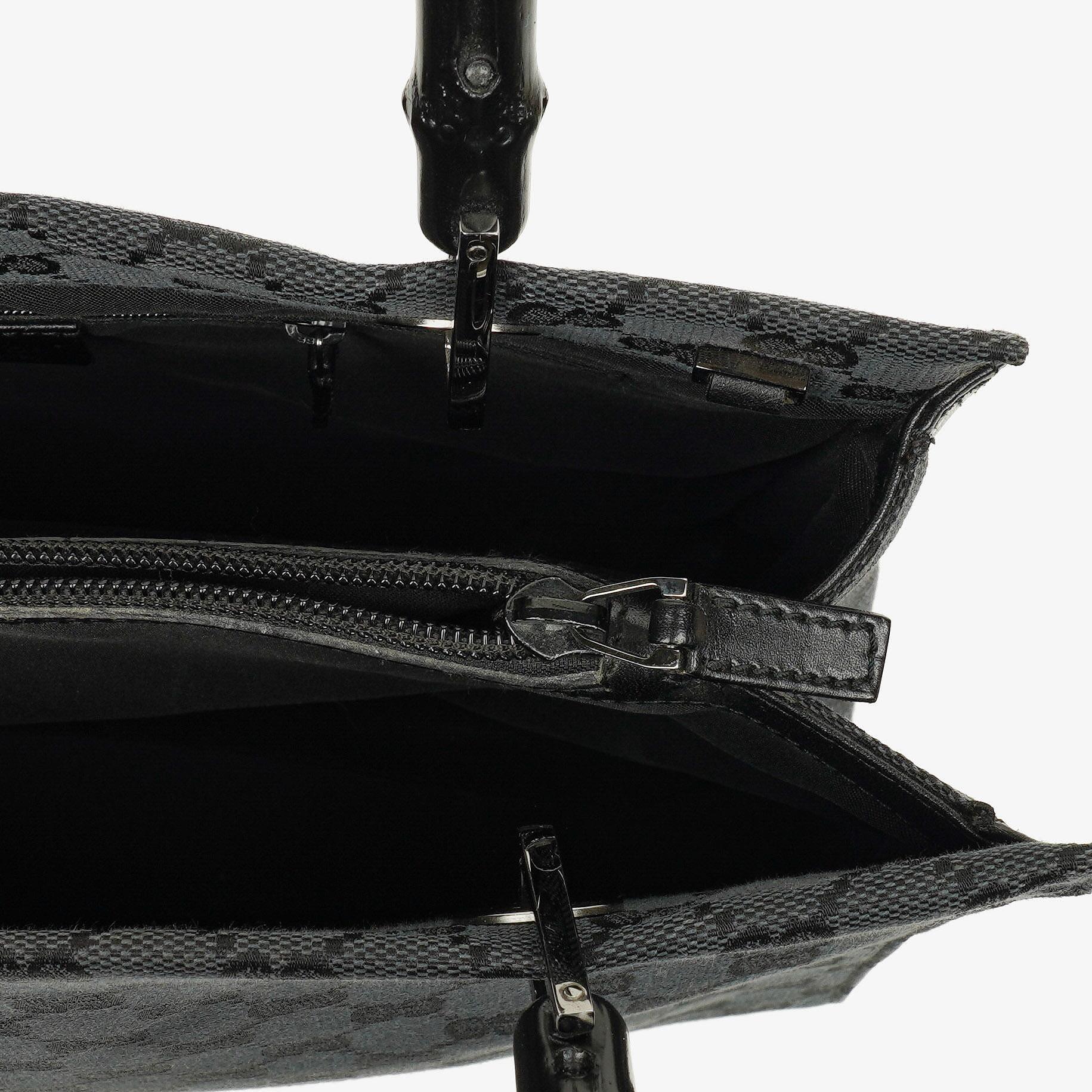 Gucci Tote Tasche aus GG Canvas mit Bambus-Top-Handle