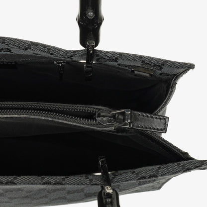 Gucci Tote Tasche aus GG Canvas mit Bambus-Top-Handle
