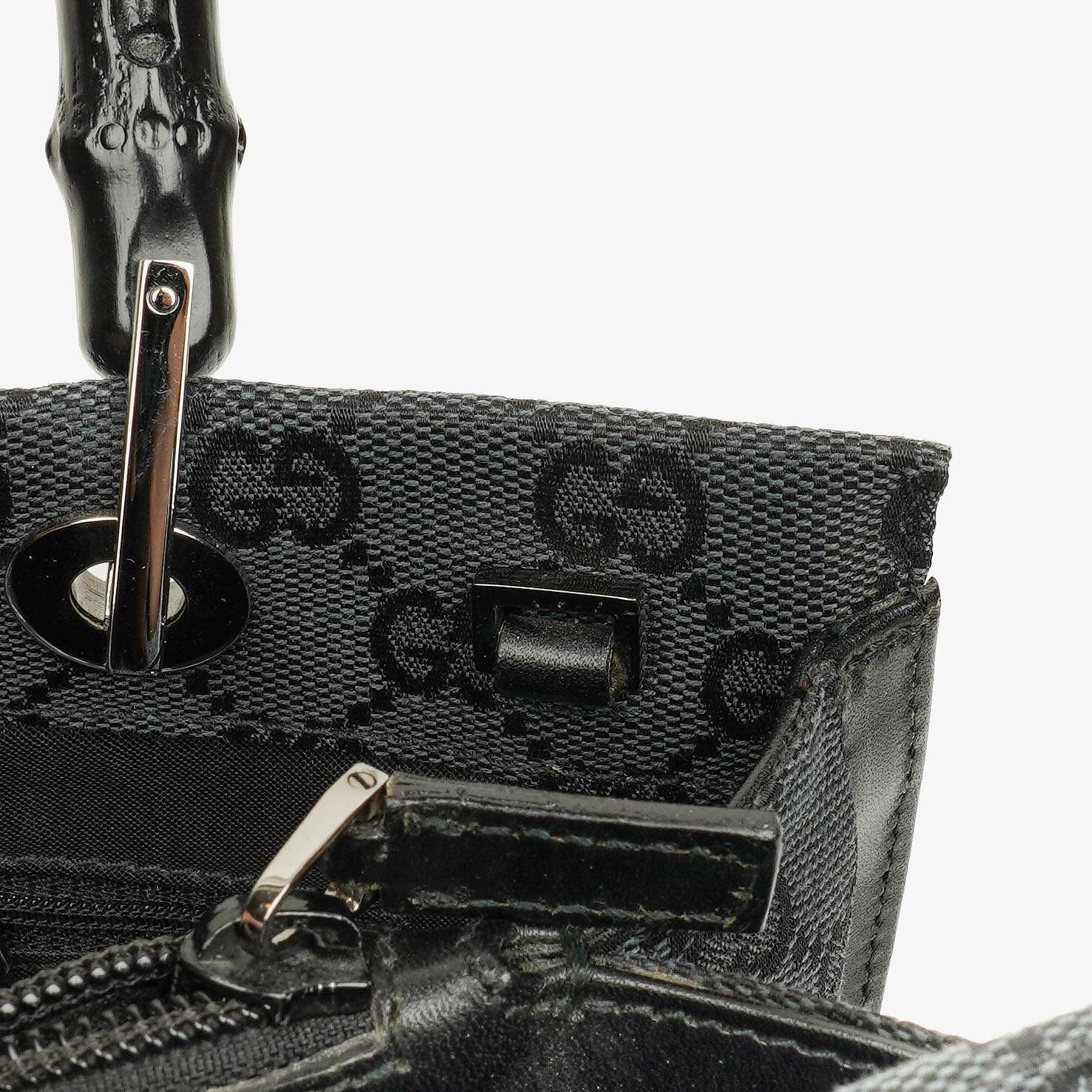 Gucci Tote Tasche aus GG Canvas mit Bambus-Top-Handle