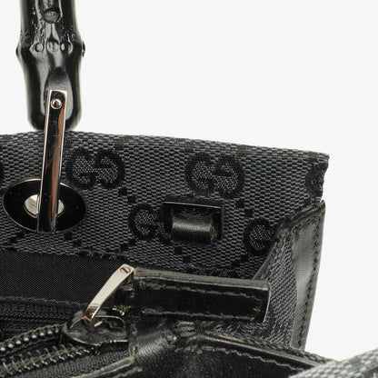 Gucci Tote Tasche aus GG Canvas mit Bambus-Top-Handle