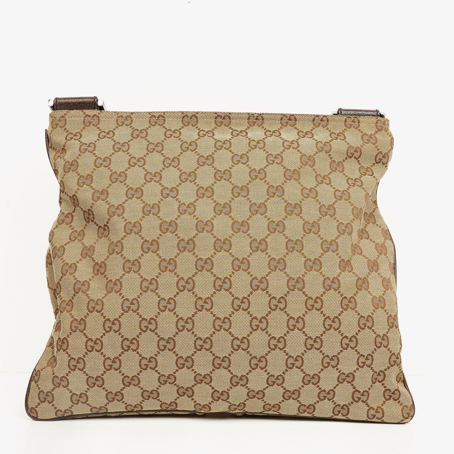Gucci Web Messenger Tasche aus GG Canvas mit Doppeltasche
