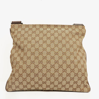 Gucci Web Messenger Tasche aus GG Canvas mit Doppeltasche