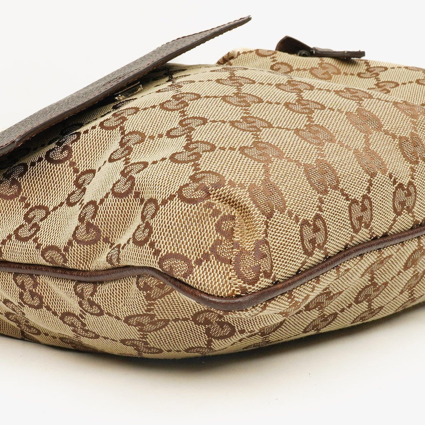 Gucci Web Messenger Tasche aus GG Canvas mit Doppeltasche