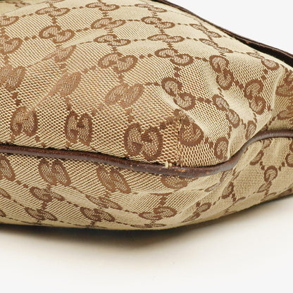 Gucci Web Messenger Tasche aus GG Canvas mit Doppeltasche