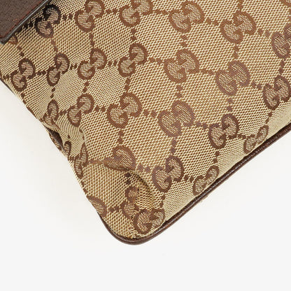 Gucci Web Messenger Tasche aus GG Canvas mit Doppeltasche