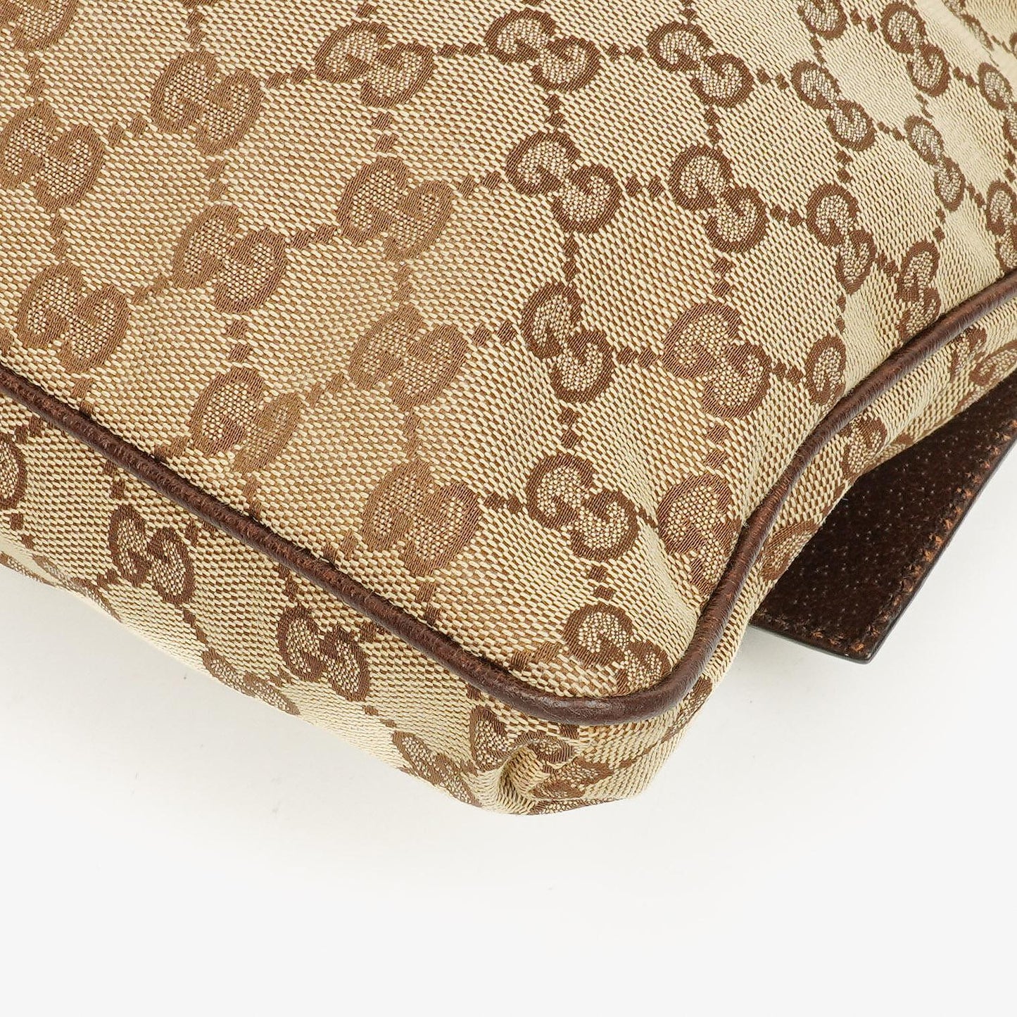 Gucci Web Messenger Tasche aus GG Canvas mit Doppeltasche