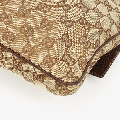 Gucci Web Messenger Tasche aus GG Canvas mit Doppeltasche