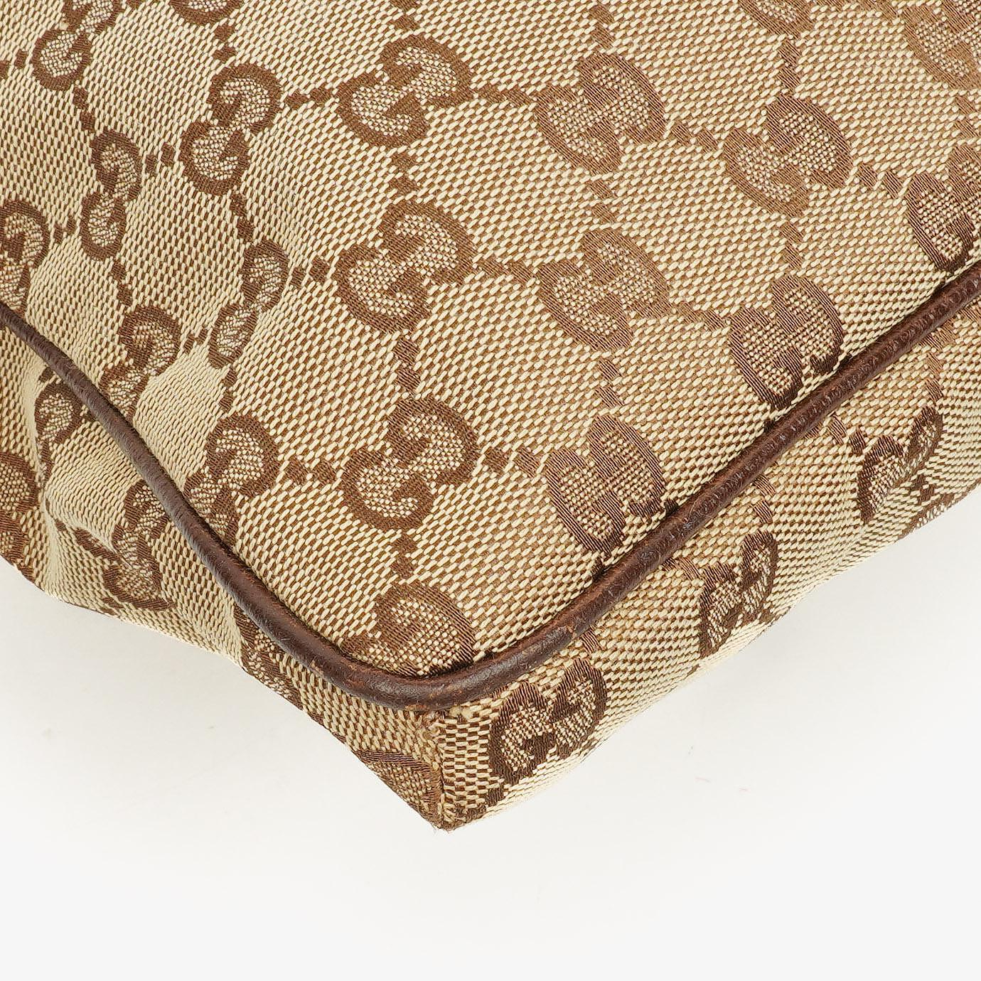 Gucci Web Messenger Tasche aus GG Canvas mit Doppeltasche