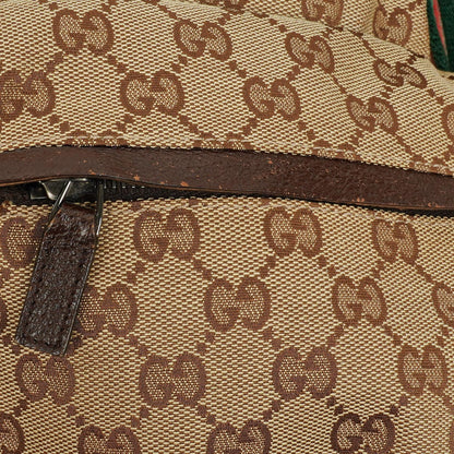 Gucci Web Messenger Tasche aus GG Canvas mit Doppeltasche