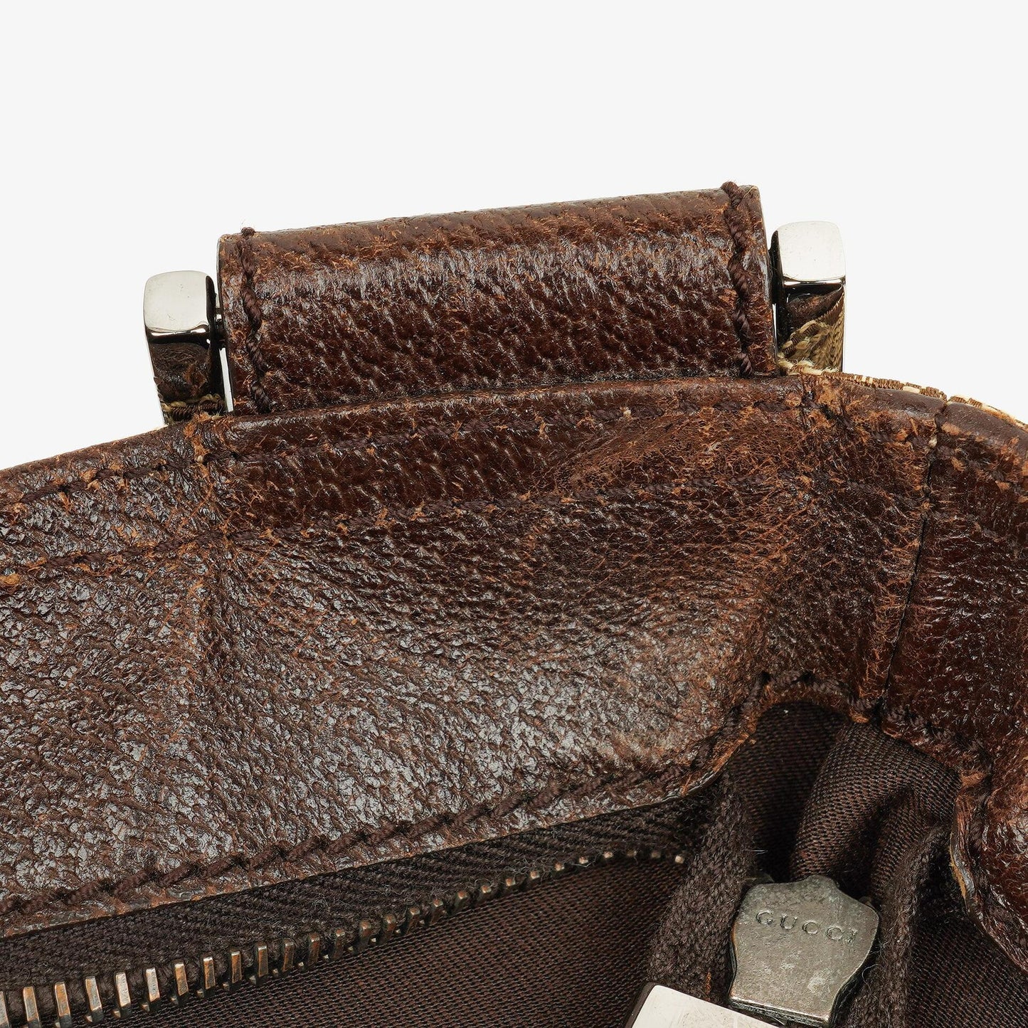 Gucci Web Messenger Tasche aus GG Canvas mit Doppeltasche