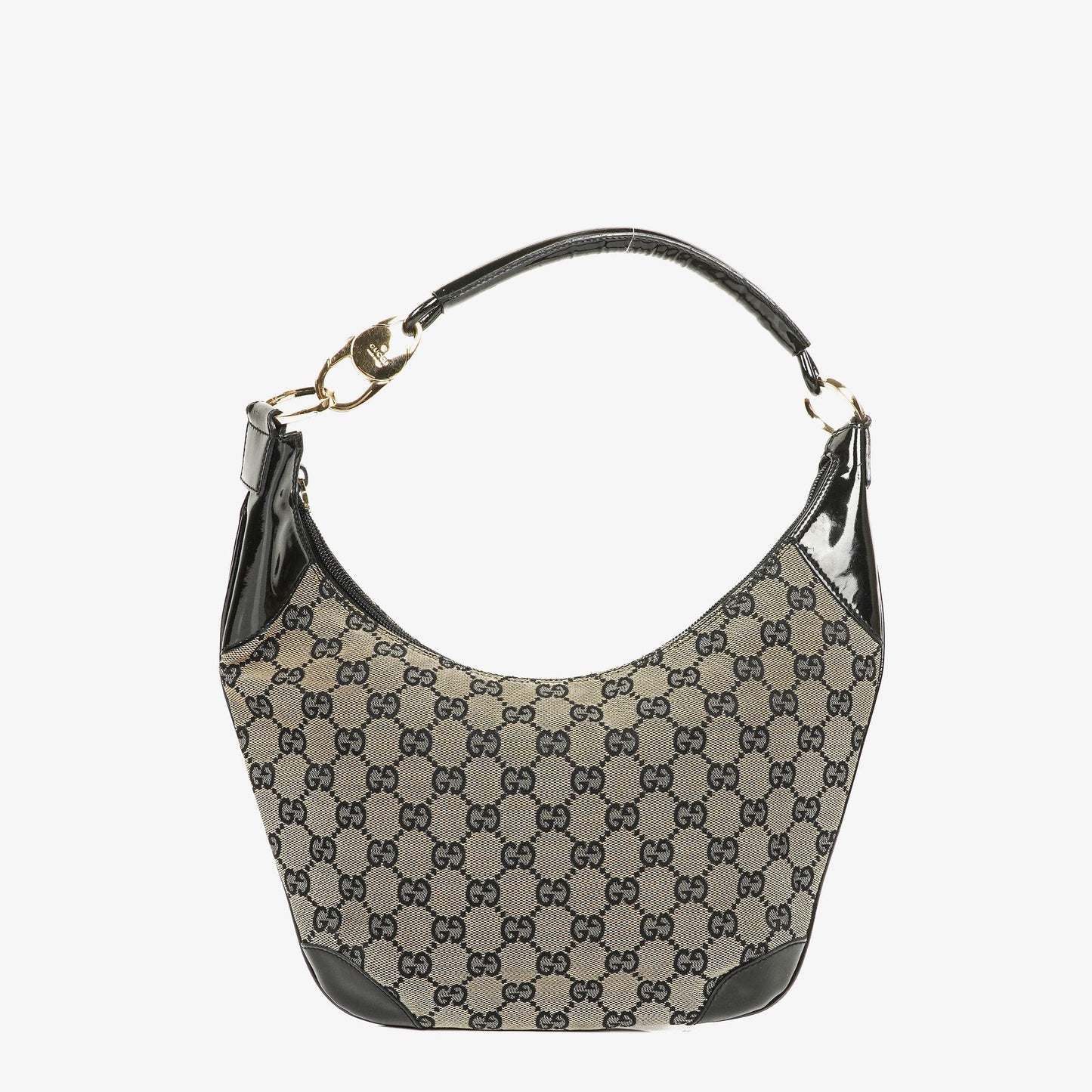Gucci Hobo Bag aus GG Canvas mit Griff-Ring