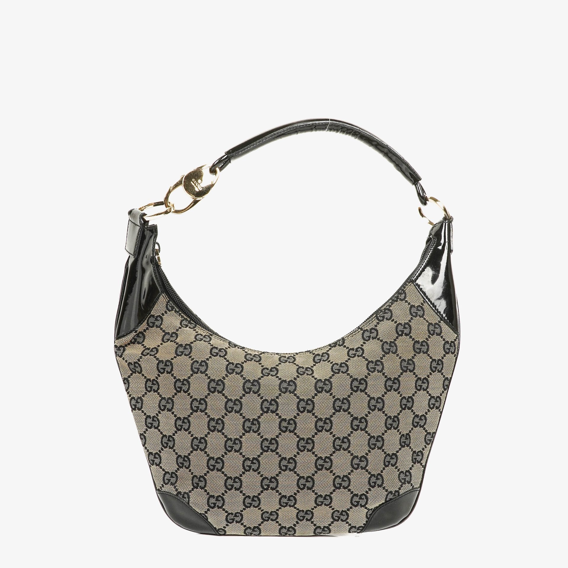 Gucci Hobo Bag aus GG Canvas mit Griff-Ring