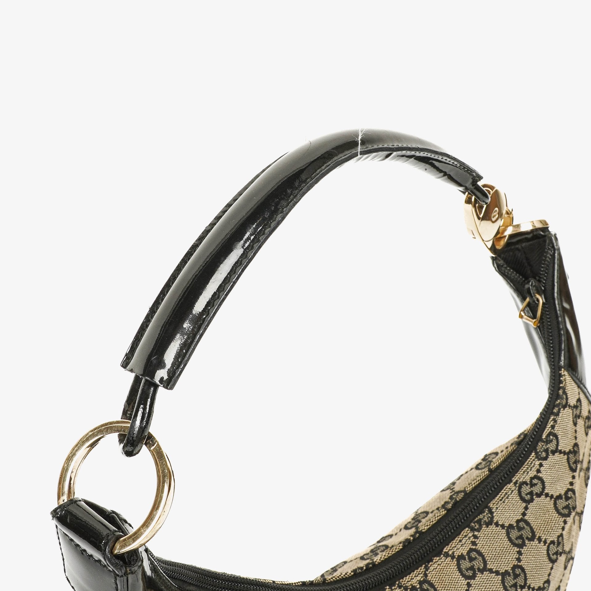 Gucci Hobo Bag aus GG Canvas mit Griff-Ring