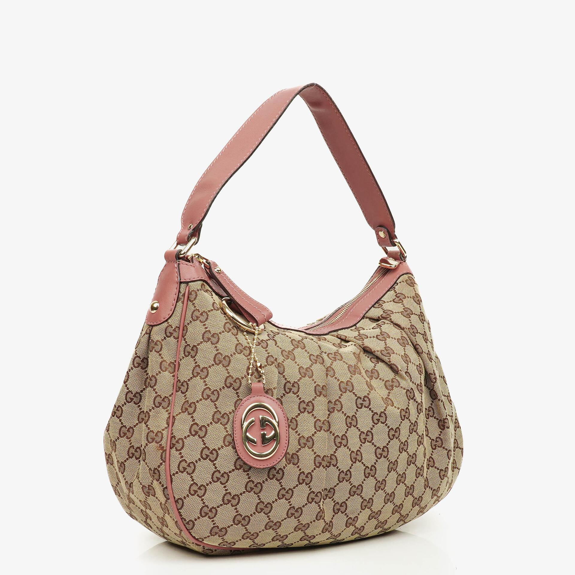 Gucci Sukey Mittelgroße Schulter-Hobo-Tasche aus GG Canvas