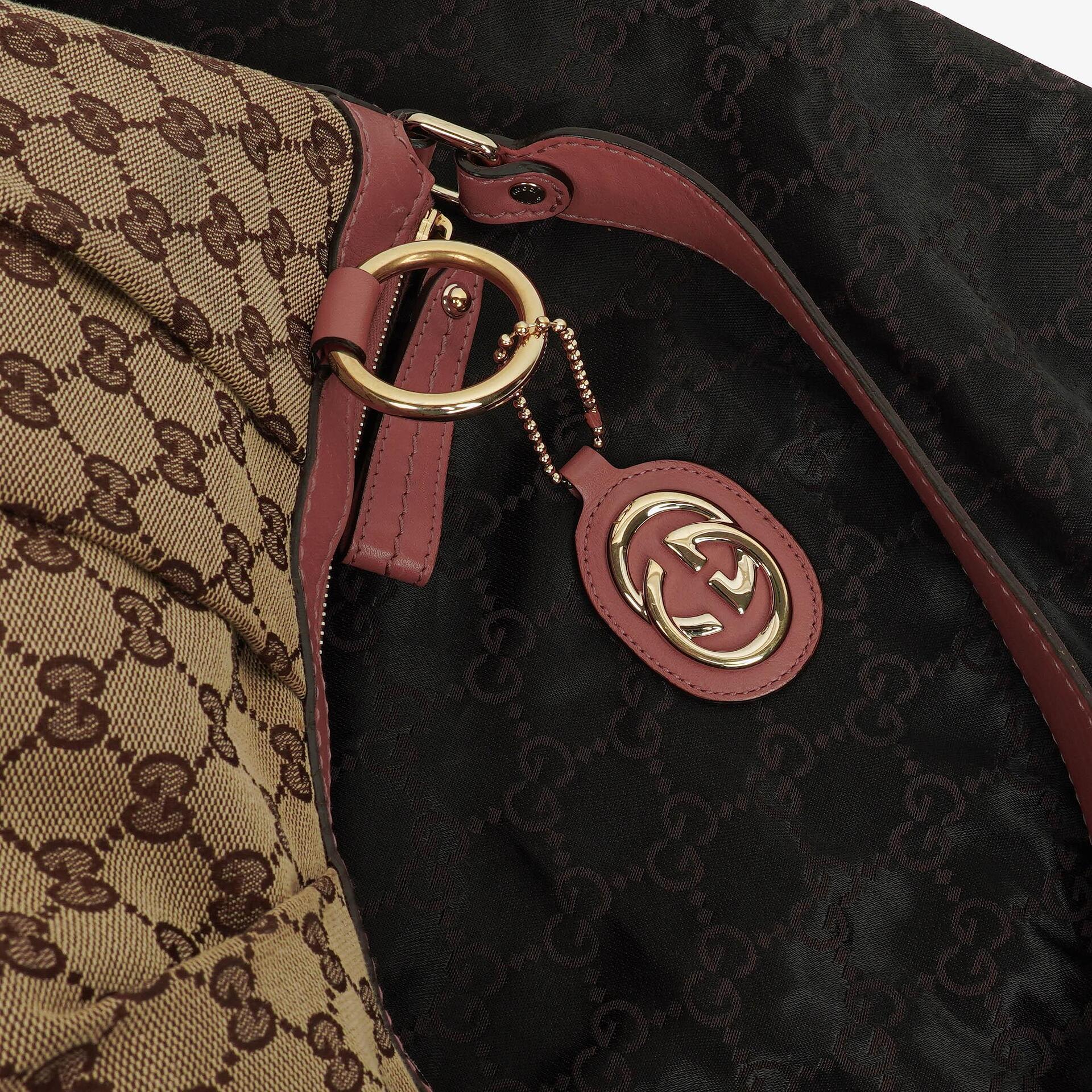 Gucci Sukey Mittelgroße Schulter-Hobo-Tasche aus GG Canvas