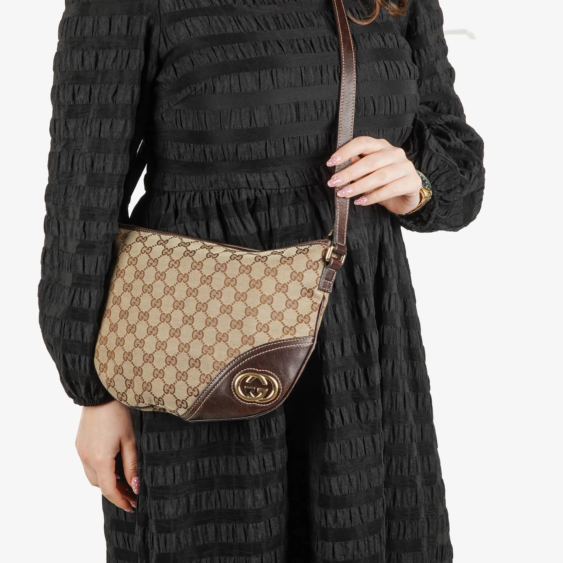 Gucci GG Canvas Schultertasche