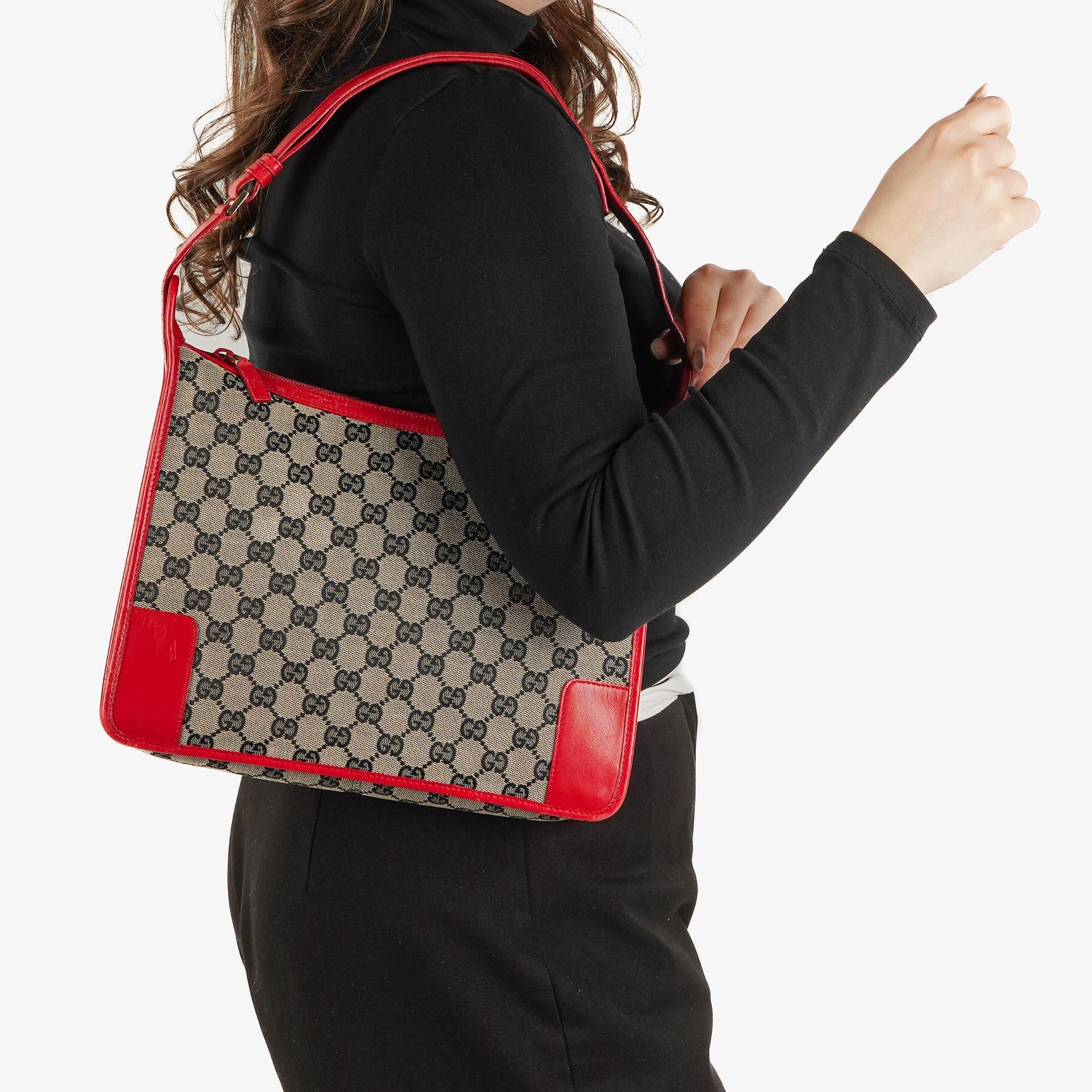 Gucci GG Canvas Schulter-Hobo Tasche
