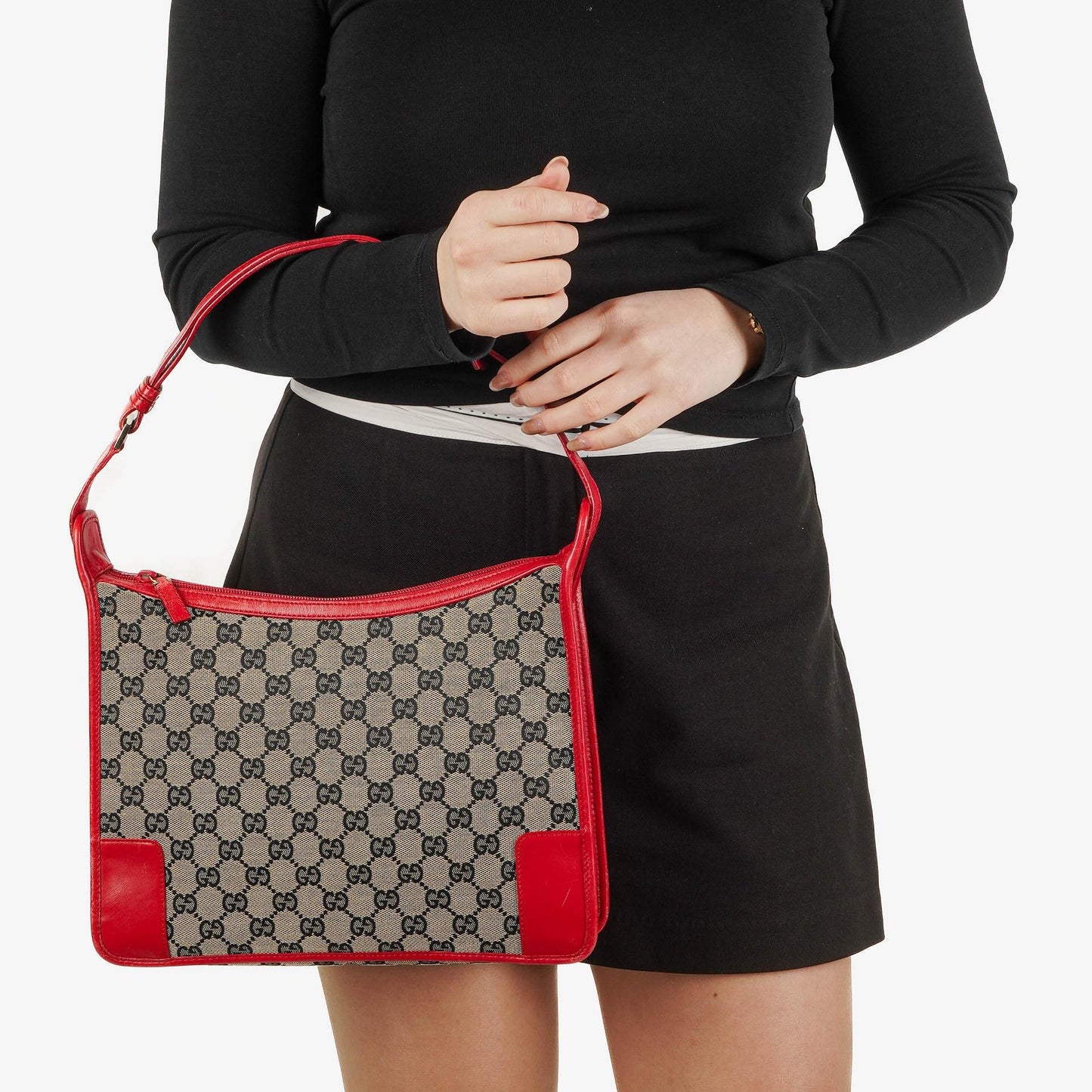 Gucci GG Canvas Schulter-Hobo Tasche