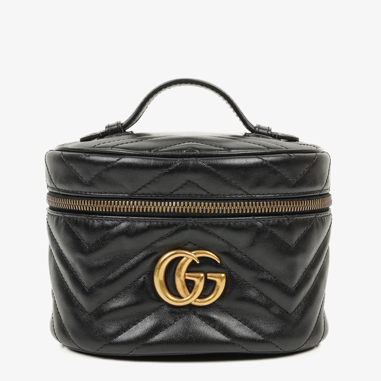 Gucci GG Marmont runder schwarzer Rucksack