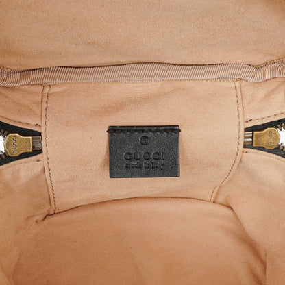Gucci GG Marmont runder schwarzer Rucksack
