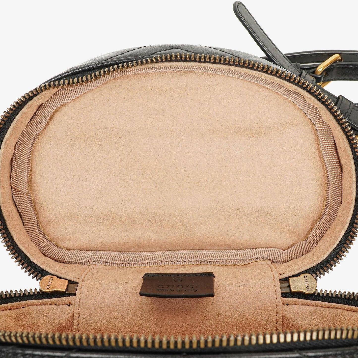 Gucci GG Marmont runder schwarzer Rucksack