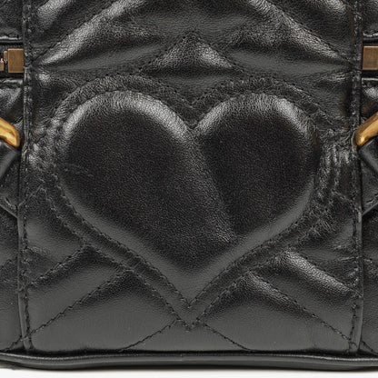Gucci GG Marmont runder schwarzer Rucksack