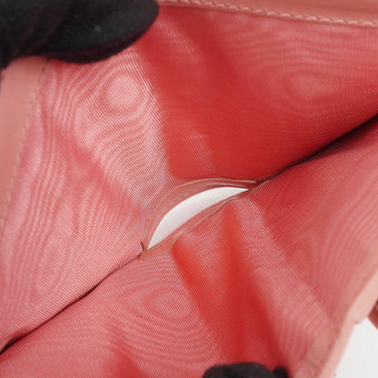 Gucci GG Marmont Kleine Geldbörse an Kette Rosa Leder Silberfarbene Beschläge