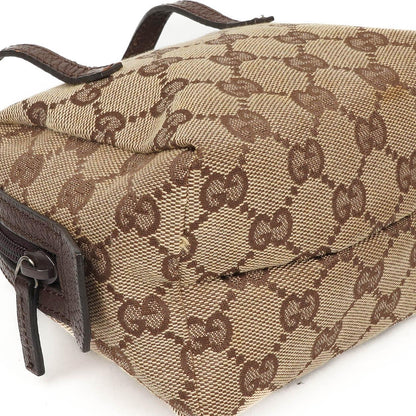 Gucci GG Monogram Beige und Braun Balthus Kleine Kosmetiktasche