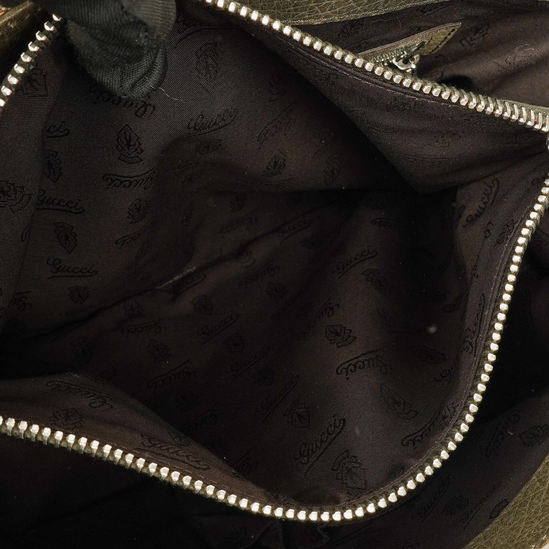 Gucci GG Monogram Canvas Top-Handle-Tasche in Beige mit Bambusgriff