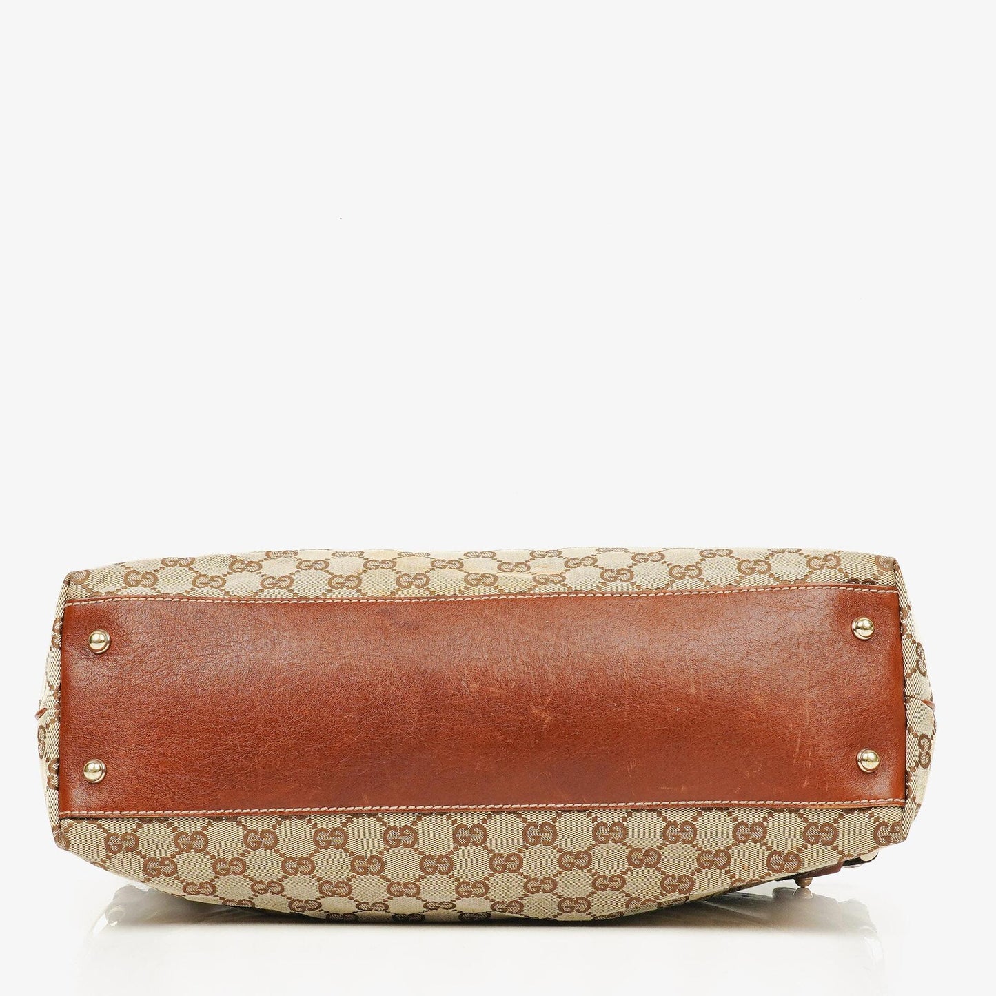 Gucci GG Monogram Canvas Handtasche in Beige/Braun