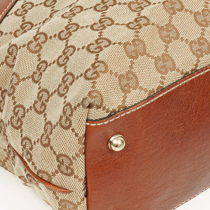 Gucci GG Monogram Canvas Handtasche in Beige/Braun