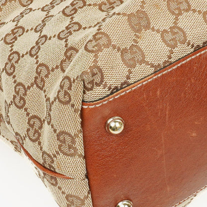 Gucci GG Monogram Canvas Handtasche in Beige/Braun