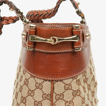 Gucci GG Monogram Canvas Handtasche in Beige/Braun