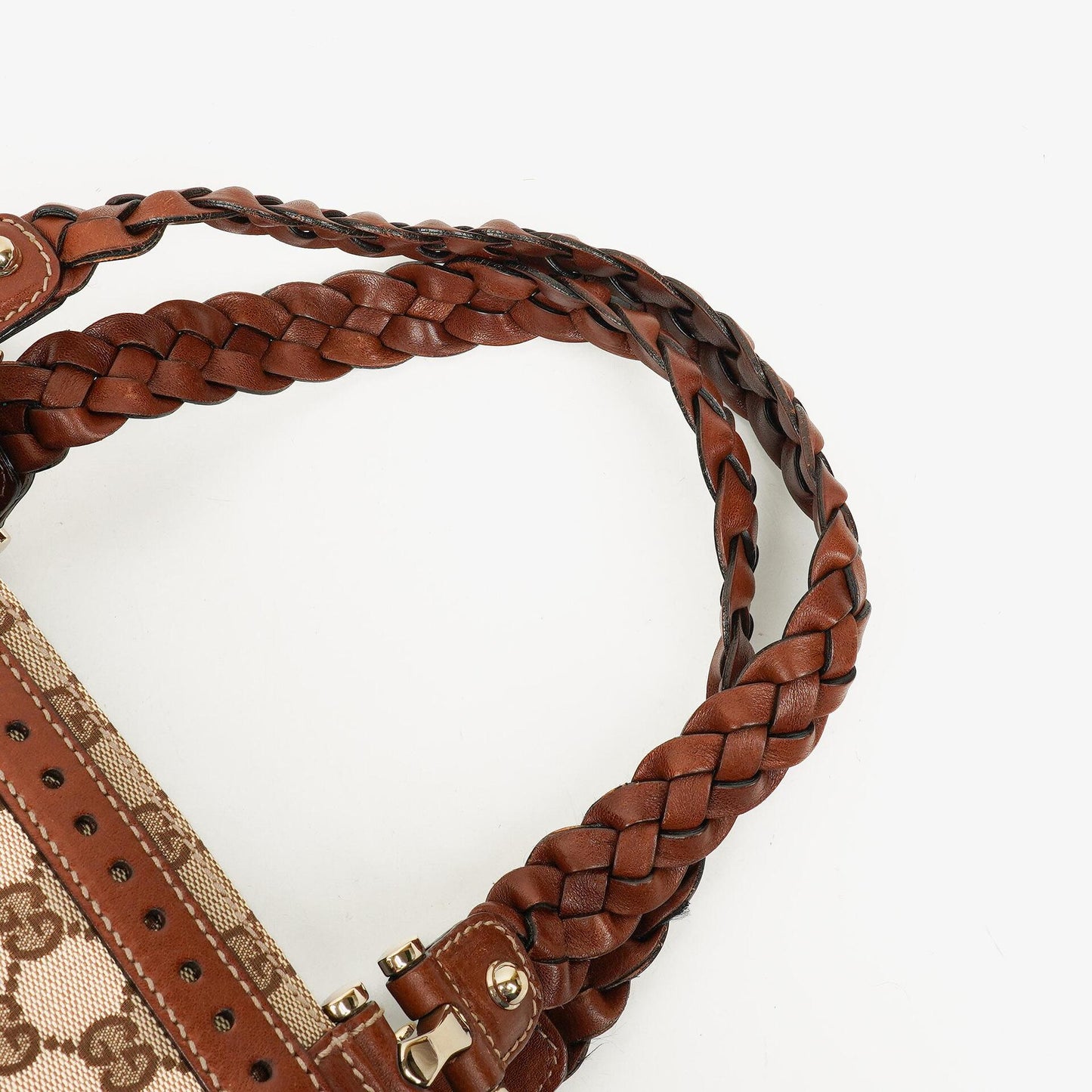 Gucci GG Monogram Canvas Handtasche in Beige/Braun