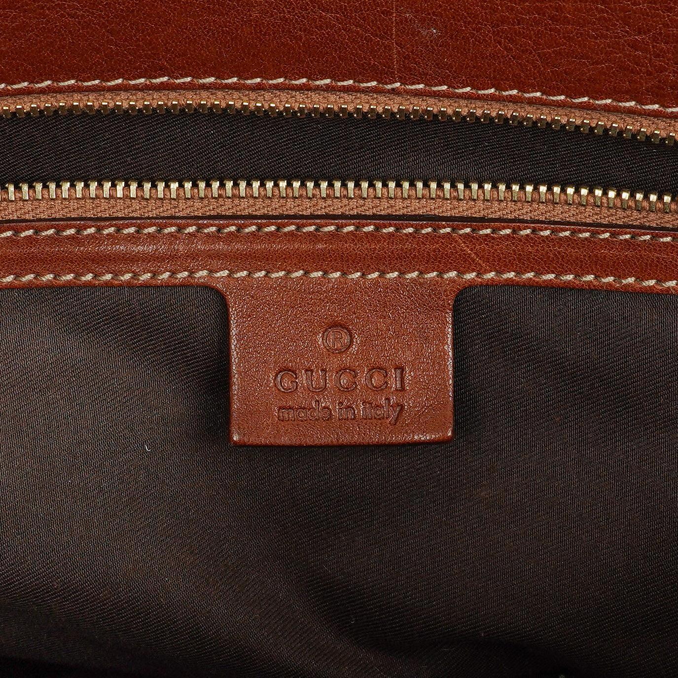 Gucci GG Monogram Canvas Handtasche in Beige/Braun