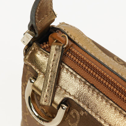 Gucci Abbey D-Ring Pochette aus GG Satin