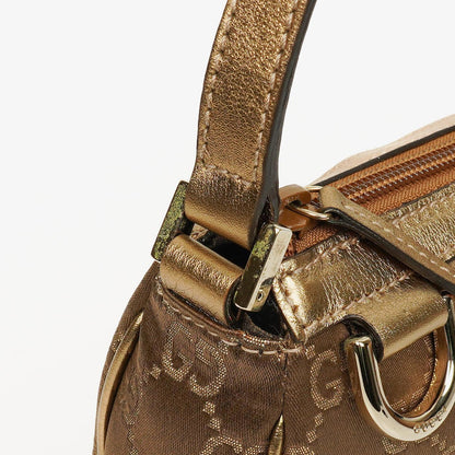 Gucci Abbey D-Ring Pochette aus GG Satin