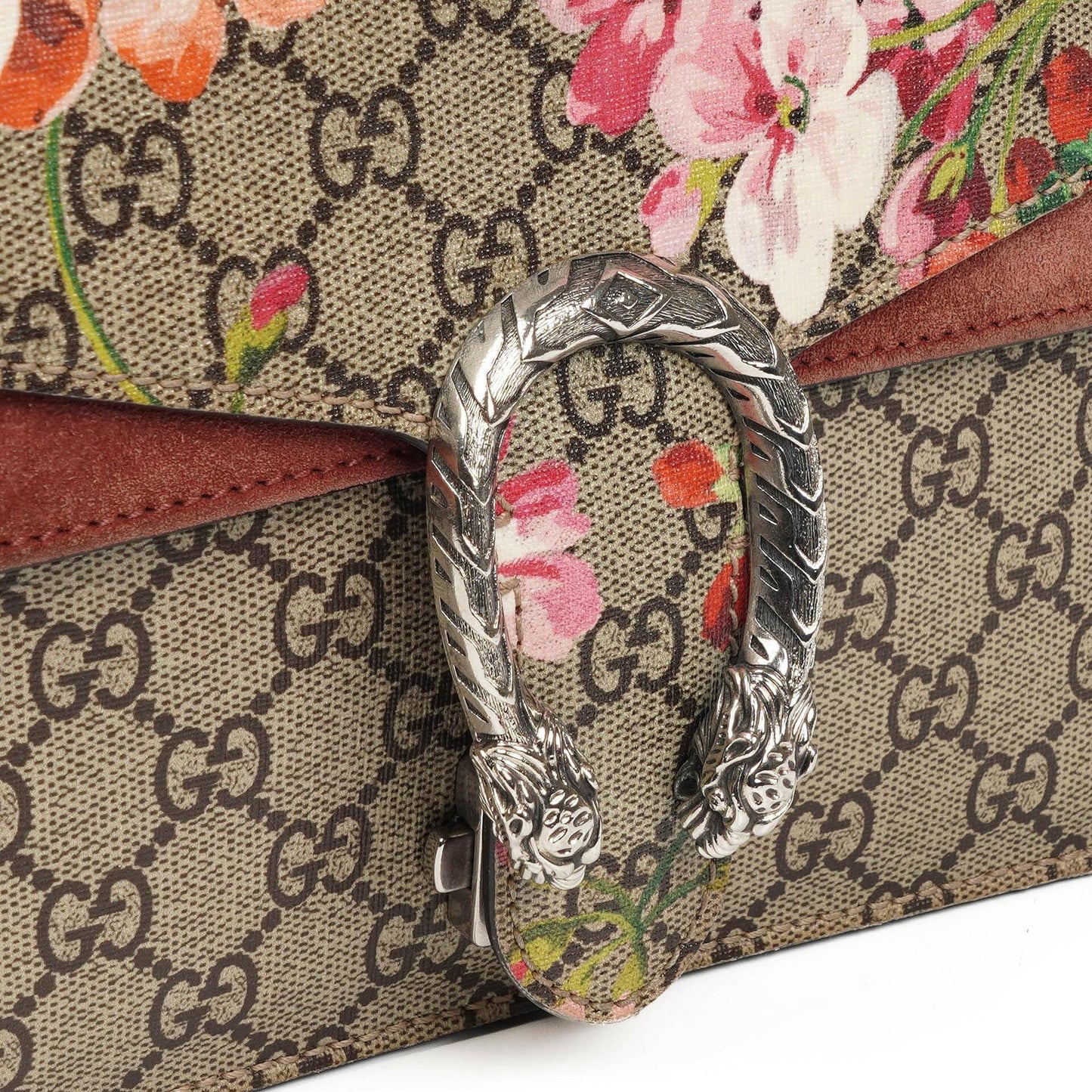 Gucci GG Supreme Monogram Blooms Mini Dionysus Schultertasche