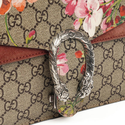 Gucci GG Supreme Monogram Blooms Mini Dionysus Schultertasche