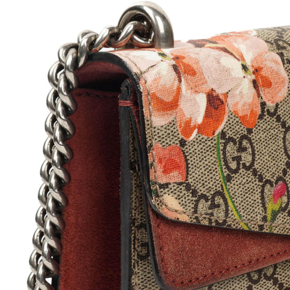 Gucci GG Supreme Monogram Blooms Mini Dionysus Schultertasche