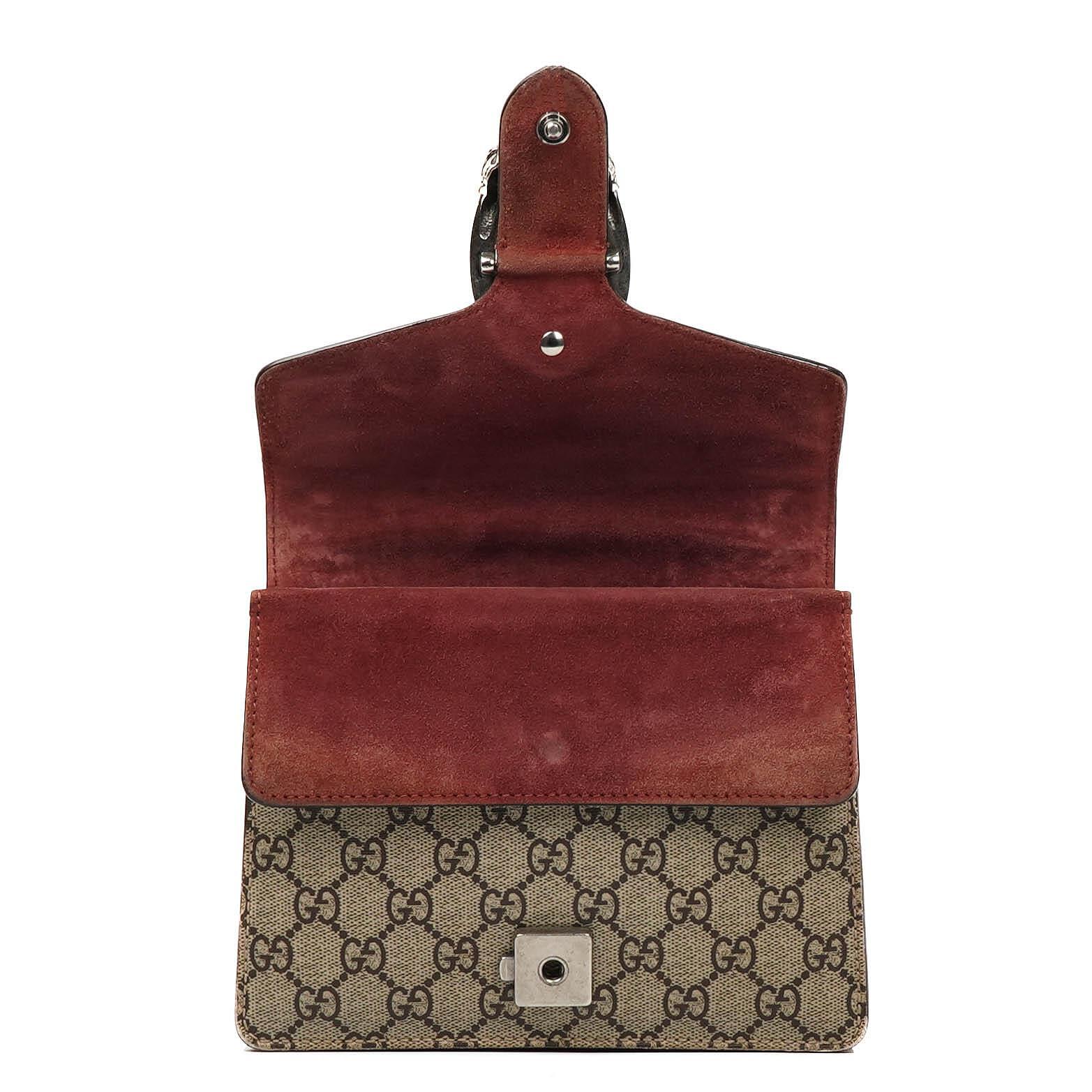 Gucci GG Supreme Monogram Blooms Mini Dionysus Schultertasche