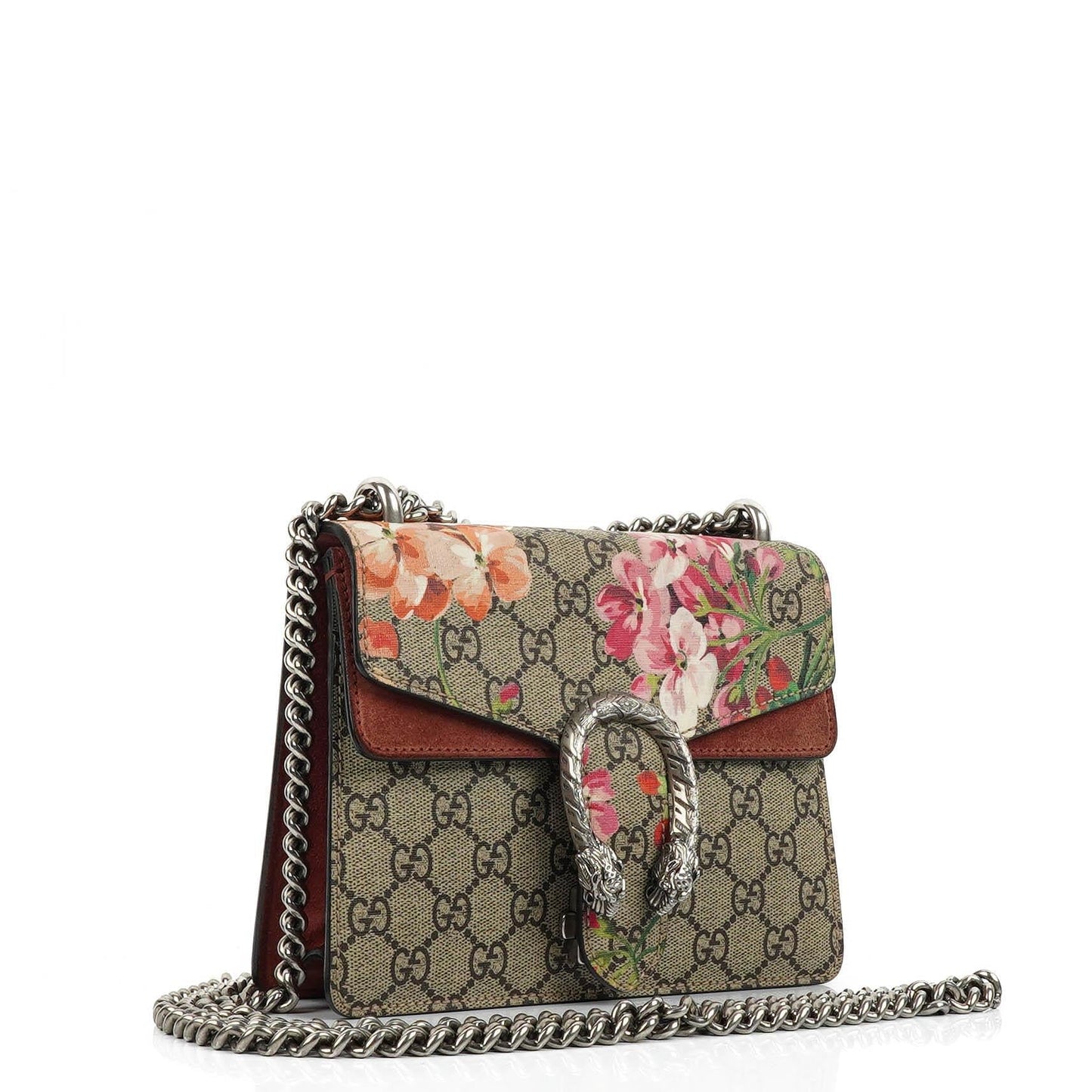 Gucci GG Supreme Monogram Blooms Mini Dionysus Schultertasche