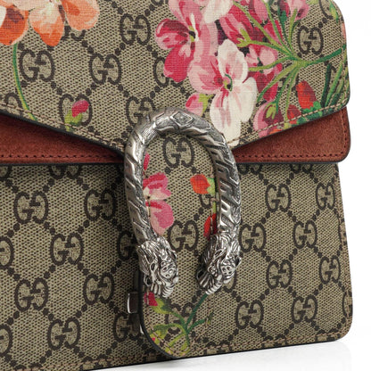 Gucci GG Supreme Monogram Blooms Mini Dionysus Schultertasche