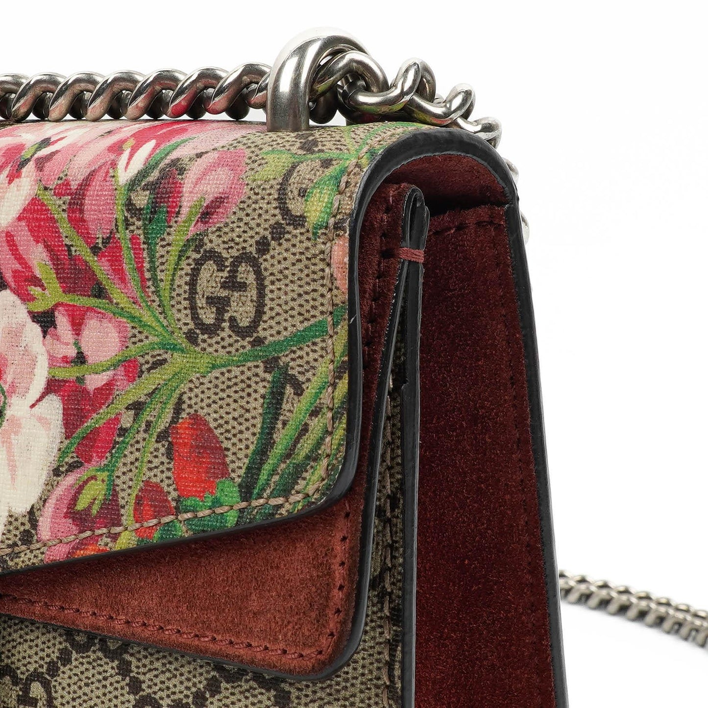 Gucci GG Supreme Monogram Blooms Mini Dionysus Schultertasche
