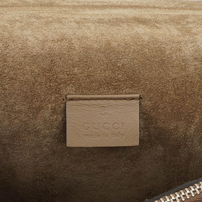 Gucci Medium Dionysus Schultertasche aus GG Supreme Monogram mit Lightning-Stickerei