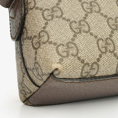 Gucci Kleine Ophidia Dome Schultertasche aus GG Supreme Monogram mit abgerundeter Oberseite
