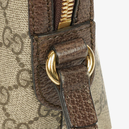 Gucci Kleine Ophidia Dome Schultertasche aus GG Supreme Monogram mit abgerundeter Oberseite