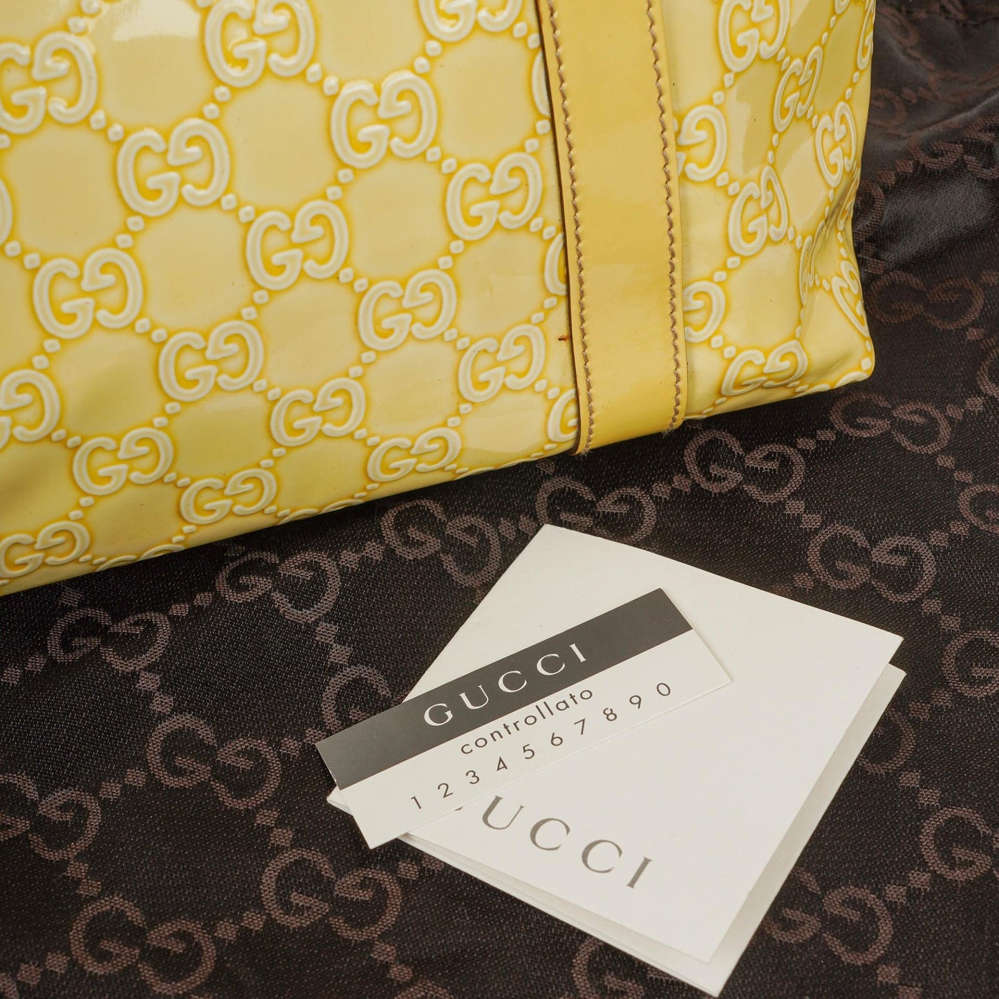 Gucci GG Abbey Tote-Tasche in Gelb