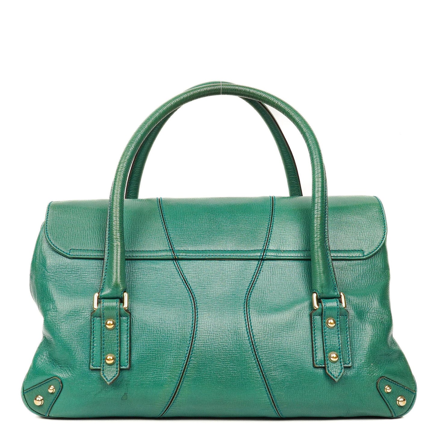 Gucci Horsebit Chain Flap Bag Large aus genarbtem Kalbsleder